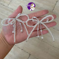 Shoe Charm (Sepasang) / Shoes Charm Ribbon / Hiasan Sepatu Pita Manik. 