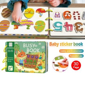 Preschool Learning Travel Toy Quiet Books for Toddlers Babys First Enlightenment Book Busy Book for Kids Montessori Toys Early Learning Kids Book Activity Book for Kids 30 Pages
