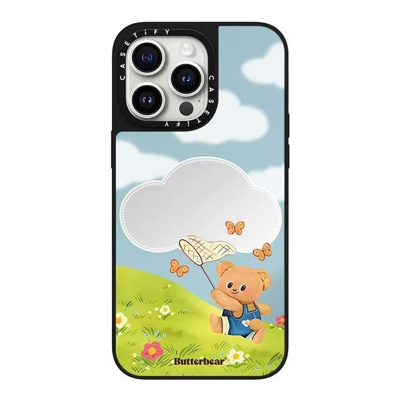 Original CASETiFY Butterbear series Mirror Case with Magsafe for