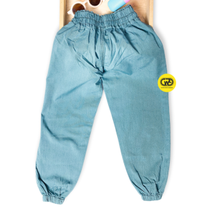 Celana Panjang Anak Perempuan Joger Anak-Anak Umur 5-10 Tahun bahan Denim Semi Jeans Fashion