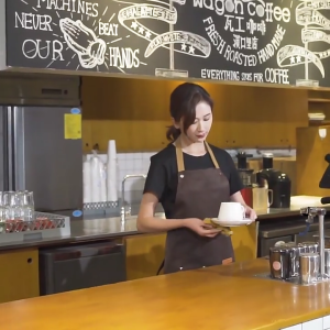 Cookingapron chống dầu chống thấm Overalls phụ nữ công việc nam giới quần áo đầu bếp workapron cho nướng thanh cửa hàng cafehalterapron