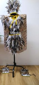 BUWAN NG WIKA- Pure Feathers with Kapa for Cultural Events Full Set Ati-Atihan Sinulog Costume