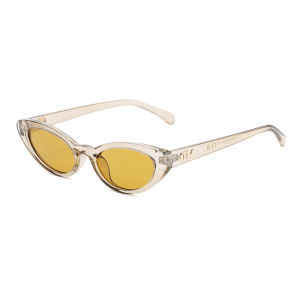 JN IMPRESSION Cat-Eye khung hẹp Kính mát UV400 kính mát Retro Trung Đông qua biên giới thương mại