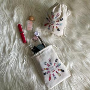 Pouch Serut Make Up Kosmetik / Tas Make Up / Pouch Serut Kanvas / Pouch Bag 15x20 CM