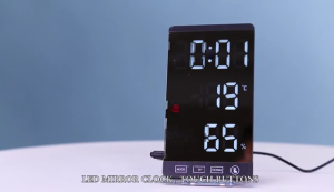 Hiển thị kỹ thuật số thông minh thermohygrometer thời tiết điện tử đồng hồ màn hình điện tử bảng báo động thời gian