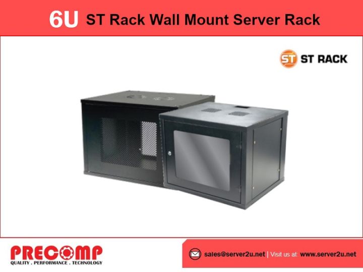 ST Rack Wall Mount Server Rack 6U (Perforated) (ST-WM0665) | Lazada