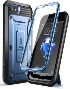 SUPCASE UB Pro Phone Case for iPhone SE 2022/iPhone SE 2nd 2020/ iPhone 7/ 8 Built-in Screen Protector & Kickstand Full-Body Rugged Holster Case Cover