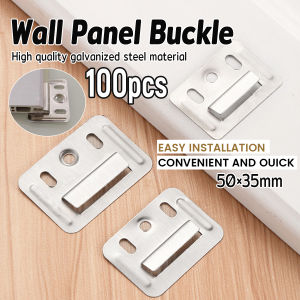 Onisa 100Pcs Wall Panel Buckle PVC Wall Mounting Clips Furniture Cladding Clip