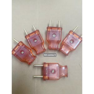 Combo 10 phích dương cắm điện- hàng đẹp_ Phích cắm Dương Cắm Điện 10A - 250V (Loại Thường Chân Tròn)