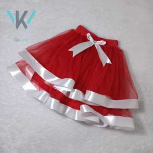 Rok Tutu 2 Susun Anak Perempuan 1-12 Tahun Merah Putih