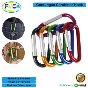 Carabiner Hook Gantungan Karabiner Klip Pengait Per 4pcs Hook Airpod Kunci Motor Tas Ransel Portable