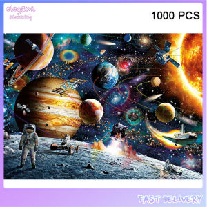 elegantstunning 1000 Pieces Jigsaw Puzzles Educational Toys Scenery Space Stars Educational Puzzle Toy for Kids/Adults Christmas Halloween Gift