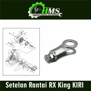 Setelan Rantai RX King KIRI "A" (Harga Per 1 PCS) - Stelan Rante Anting Chain Adjuster Arm Arem