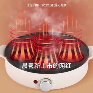 Internet Celebrity Hot-Selling Seven-Hole Egg Frying Pan Home Kitchen Breakfast Multi-Functional Frying Pan Non-Stick Pan EggBurger Pan [ Free Shipping ]