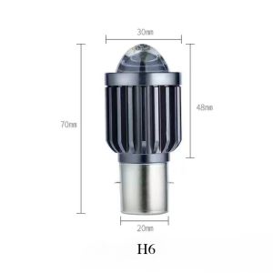 DIODIY Motorcycle Headlight LED Bulbs H6 H4 Two-Color High and Low Fog Beam Motorcycle Accessories