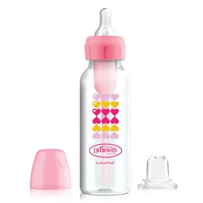 Bình sữa Dr.Browns cổ hẹp 250ml nhựa pp options plus chuyển đổi 2 giai đoạn