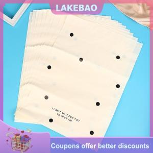 【LAKEBAO】 10 cái lô Bow Knot bao bì túi không thấm nước hậu cần quần áo Bưu Chính Pouch tùy chỉnh nhựa vận chuyển gửi thư Túi