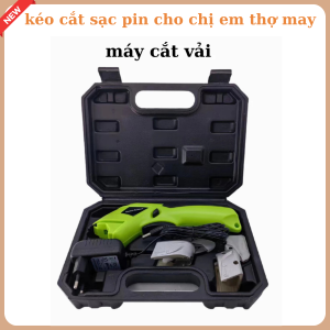 kéo cắt sạc pin cho chị em thợ may giá huỷ diệt MÀU XANH kim loại