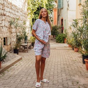 [Mua 3 giảm 20% mua 2 giảm 15%] BỘ TOLE LỬNG CAO CẤP THOÁNG MÁT THẤM HÚT MỒ HÔI VỚI HỌA TIẾT HOA NHÍ CHO MÙA XUÂN BKL090W41