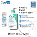 Cerave Foaming Facial Cleanser Niacinamide Oil Control Glycerin Moisturizing For Normal To Oily Skin 236ml. 