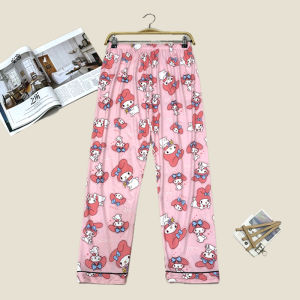 Spandex cartoon pajamas womens pajamas double-sided printing thickened fabric