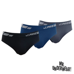 J.Press Seamless เจเพรส กางเกงในชายทรง Brief รุ่น 8117 [ แพ็ค 3 ตัว ] เลือกสีได้