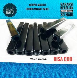 Aksesoris Batu Giok Black Jade Original Asli Aceh Cutting Persegi