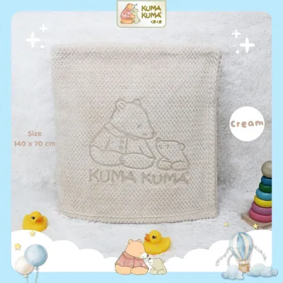 Handuk Luxury Pineapple Kuma Kuma 140x70 (super soft) / lap mandi bayi / peralatan mandi / handuk mandi bayi