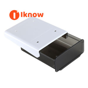 I know Under Desk Drawer Self Adhesive Magnetic Slide Out Desk Storage Drawer Black Free Punch Storage Tray for Home Office Bedroom School Kitchen