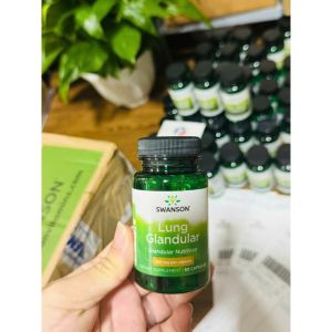 Viên Uống Bổ Phổi Swanson Lung Glandular 250mg Hỗ Trợ Bảo Vệ Và Phục Hồi Chức Năng Hệ Hô Hấp (Mỹ) - • Hỗ trợ phục hồi hệ hô hấp. Phù hợp với người đang trong quá trình hồi phục chức năng phổi sau khi ốm làm việc trong môi trường ô nhiễm khói bụi hoặc