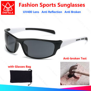 IMPALA QT2025W Retro Style Sunglasses for Men Driving Fishing UV400 Lens Outdoor Sports Eyewear Anti Wind Anti Rain