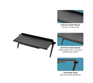 Computer Monitor Rack Plastic LCD TV Top Screen Bracket Creative Multifunctional Storage Rack [instock]