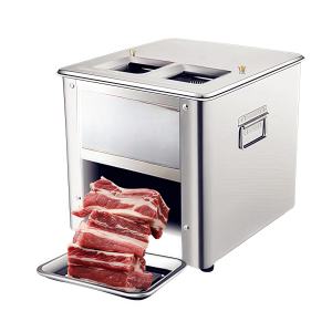 เครื่องหั่นเนื้อ ตัดเนื้อ รุ่น QSJ 2 ช่องใส่ แบบไฟฟ้า ทำเนื้อแดดเดียว เนื้อสไลด์ หั่นผัก ผลไม้ ฯลฯ