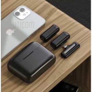 Microphone wireless clip on dual mic lightning iphone ipad - j13