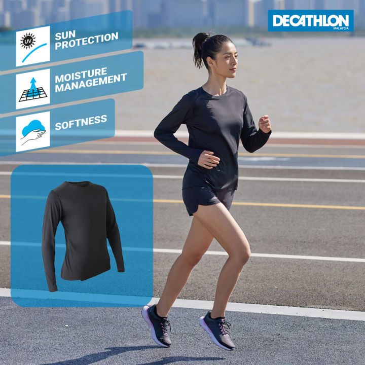 Decathlon Jogging T-Shirt Women Long Sleeve (UV Protection) - Kalenji