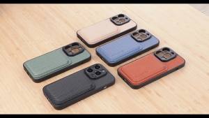 Carbon Fiber Style PU Leather for Magsafe Case for iPhone 17 Air 16 15 Pro Max 16e 14 Plus 11 12 13Cover Card Holder LM2