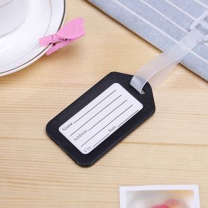 10Pcs Luggage Tag Boarding Shipping Plastic Baggage Tags Suitcase ID Address Name Holder Bag Label