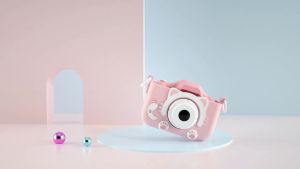 Kids Camera for Girls 1080P HD Toddlers Digital Video Record Camera for Birthday with 32GB SD Card 2 Inch IPS Screen Toy Cameras