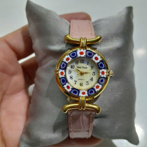 Đồng hồ nữ xinh độc lạ Lady watch kính hoa size 27.5mm second hand si Nhật