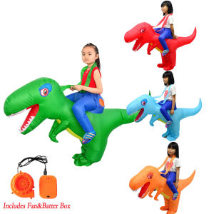 Lolanta Baby Kids Inflatable Dinosaur T-REX Costume Toddler Halloween Birthday Gift Dress Up  Boys Girls Kindergarten Garden Performance Clothing