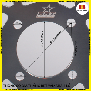 DĨA THẮNG TRƯỚC BRT 260MM và 300MM - HÀNG CHÍNH HÃNG