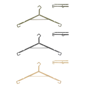 ไม้แขวนเสื้อ2ชิ้นสำหรับเดินทางเสื้อผ้าเป็นมิตรมีความแข็งแรงสูงไม้แขวนเสื้อแบบพกพาสำหรับการเดินทางเพื่อธุรกิจและตั้งแคมป์