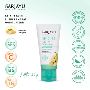 SARIAYU Bright Skin Putih Langsat Moisturizer 35 ml | Pelembap wajah