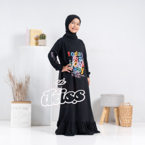Gamis Anak Perempuan Tanggung  Katun Combed 24s Premium 5 - 14 Tahun Longdress Kekinian Luna