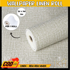 Wallpaper foam Linen Roll Wallpaper Dinding Dekorasi Kamar Kelas atas ukuran 2.8 meter