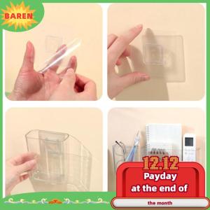 BAREN กล่องเก็บของติดผนังโปร่งใสติดผนังแบบไม่เจาะติดผนังที่สำคัญที่บ้านเครื่องสำอางที่แขวนติดผนังกล่องเก็บของ