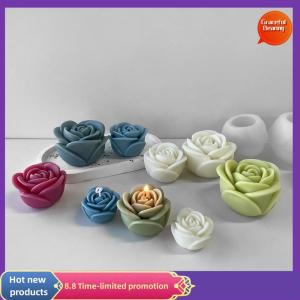 Graceful Flower Silicone Candle Mold 3D Peony Flower Soap Gypsum Resin Casting Mould DIY Chocolate Cake Baking Tool Wedding Gift