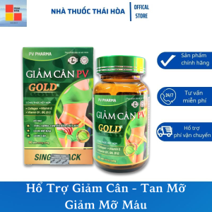 Viên Giảm Cân PV Plus - Giúp Giảm Cân - Tan Mỡ Bụng - Hổ Trợ Giảm Mỡ Máu - Hộp 60 Viên