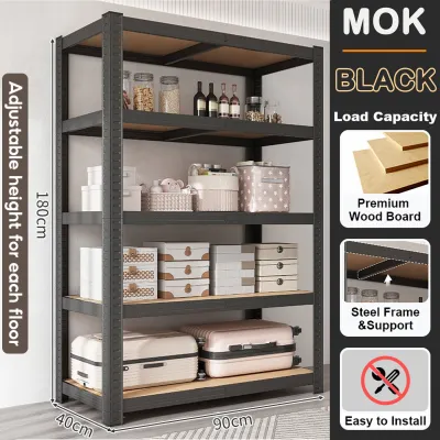 6 Layer Metal Rack Boltless Rack Heavy Duty Steel Rackorganizer storage rack Shelving Units Adjustable Metal Shelf Rack