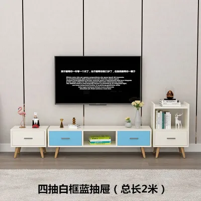 TV Rack Cabinet TV Display Cabinet TV Cabinet With Storage Simple Modern Home Living Room Large Capacity Solid Wood Media & TV Storage